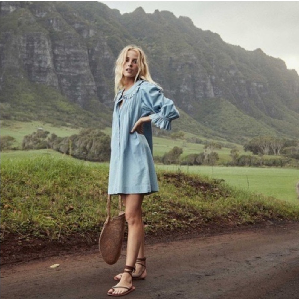 Doen Wing Parisian chambray dress